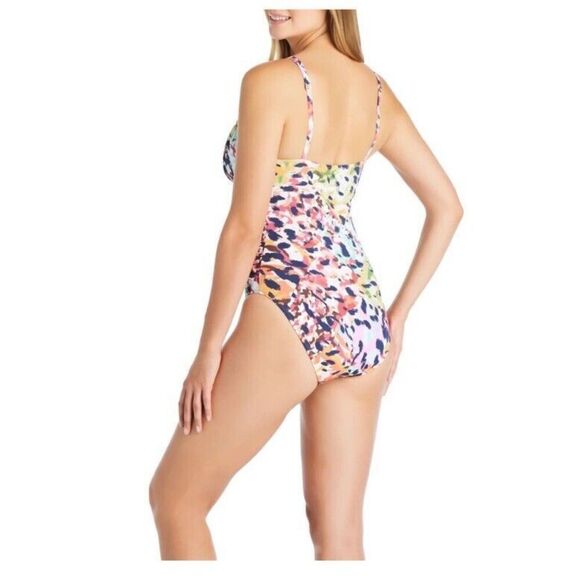 Bleu Rod Beattie RBPA24225-RS Women's Sz 6 Party Animal Ring 1-Pc Swim Suit - Picture 2 of 11